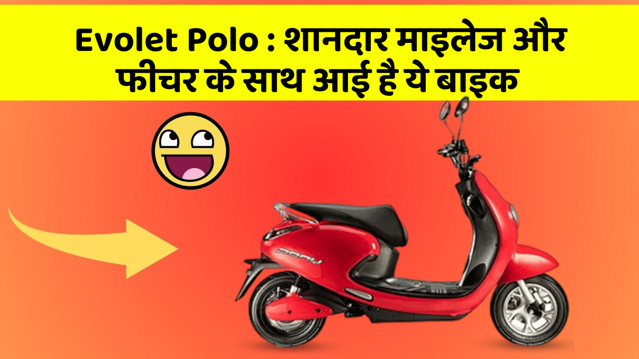 Evolet Polo : शानदार माइलेज और फीचर के साथ आई है ये बाइक