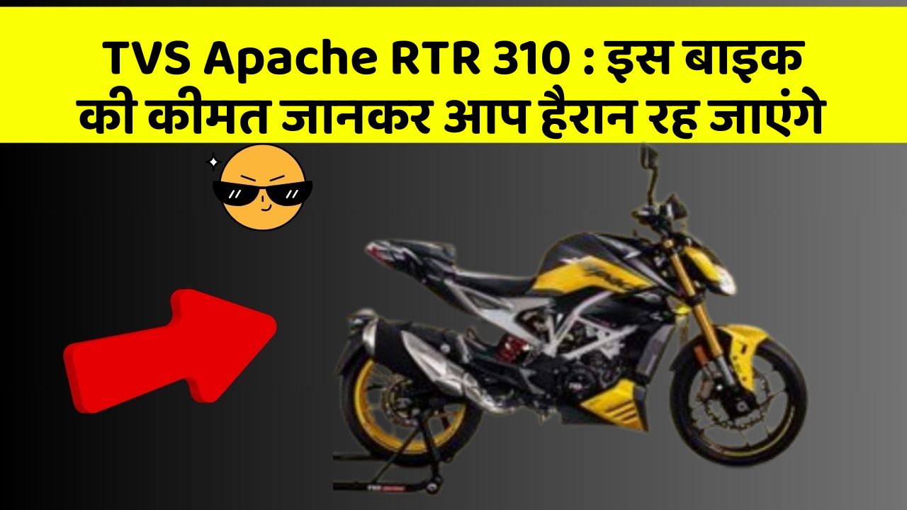 TVS Apache RTR 310 : इस बाइक की कीमत जानकर आप हैरान रह जाएंगे